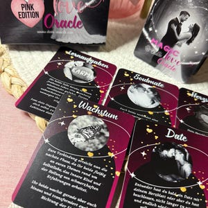 Oráculo do Amor Mágico de Dee Edição PINK Cartas de Adivinhação / Oráculo Alemão / / Cartas de Oráculo / Oráculo do Amor / Oráculo Intuitivo / Novo
