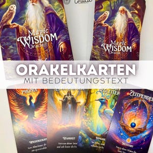 Magic Wisdom Oracle - Hexenorakel -  Kartenspiel - Magie - Sterne -  intuitive Wahrsagekarten - Orakelkarten- leicht zu deuten