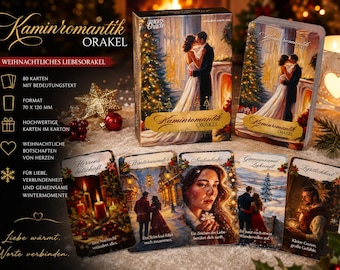 Dee's Fireside Romance Oracle - Love Oracle - Christmas - Stars - Intuitive Fortune Telling Cards - Oracle Cards - Easy to Interpret