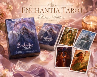 Enchantia Tarot – Classic Edition – Magic without words – Fairytale design – comic