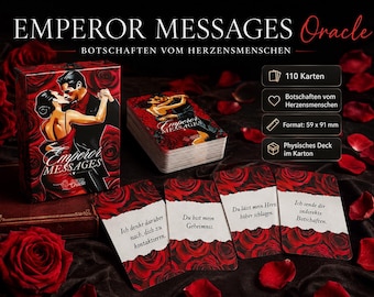 Dee’s Emperor Messages Oracle - 110 Messages from Your Loved One - Love Oracle Cards - Tarot - Intuitive Fortune Telling Cards