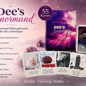 Dee's Lenormand with interpretation text for beginners and advanced learners - German - easy to interpret - oracle cards