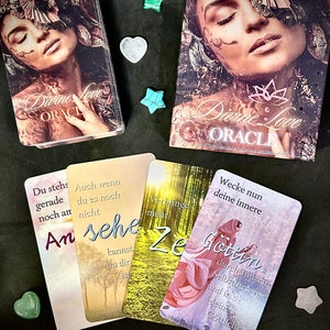 Dee's Divine Love Oracle - 80 cartes oracle lumineuses - jeu de cartes - cartes anges - cartes de divination intuitives - - facile à interpréter