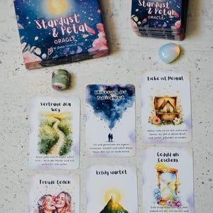 Oracolo Stardust & Petals di Dee - 110 carte - carte oracolo generali - utilizzo versatile - facile interpretazione - carte intuitive per la divinazione