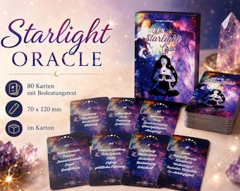 Dee's Starlight Oracle Card Game - Angel Cards - Stars - Intuitive Fortune Telling Cards - Oracle Cards - Easy to Interpret