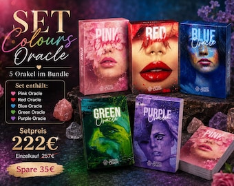 Oracle des Couleurs de SET Dee - Oracle de l'Amour - Oracle Général - Étoiles - Cartes Divination Intuitives - Cartes Oracle - Faciles à Interpréter