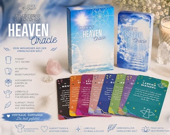 Dee’s Heaven Oracle - Heavenly Messages for Every Day / Oracle Cards / Impulse Cards / Angel Cards / Tarot / Lenormand / Fortune Telling Cards