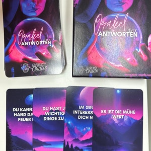 Oráculo de respuestas de Dee - Oráculo de bola de cristal - Juego de cartas - Cartas de ángel - Cartas intuitivas de adivinación - Cartas de Oráculo - fácil de interpretar