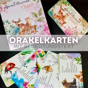 Carte Oracolo degli Animali di Potere - Oracolo - Gioco di Carte - Animale Spirituale - Tarocchi - Lenormand