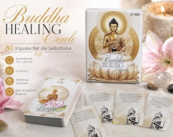 Buddha Healing Oracle – 80 Oracle Cards for Healing, Inner Peace & Spiritual Guidance