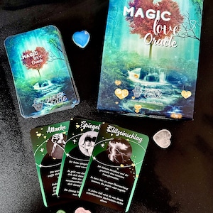 Dee’s Magic Love  Oracle  Wahrsagekarten / Deutsches Orakel  / Wahrsagespiel / Orakelkarten / Liebesorakel  / intuitives Orakel / Neuheit