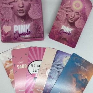 Dee’s Pink-Oracle - Liebesorakel -  Kartenspiel - Engelkarten - Sterne -  intuitive Wahrsagekarten - Orakelkarten- leicht zu deuten