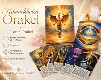Celestial Messengers Oracle - 40 powerful messages from the gods of all cultures - Oracle cards - Self-love - Mindfulness