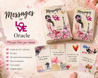 English Love Oracle - Messages of Love Oracle - Messages from Your Partner - Oracle Cards - Fortune Telling Cards - Love Messages