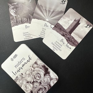 Modern Lenormand mit Deutungstext für Anfänger und Fortgeschrittene - deutsch - leicht zu deuten   - Orakelkarten
