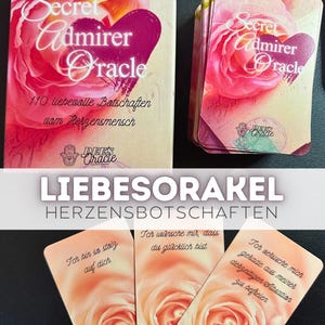 Liefdesorakel Geheime Aanbidder Orakel - geheime boodschappen van je partner - orakelkaarten - waarzegkaarten - liefdeslezing - soulmate