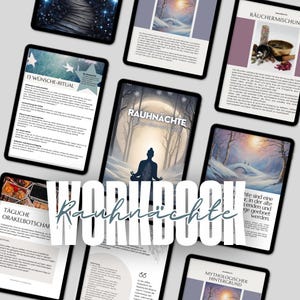 Werkboek Rauhnächte - 50 pagina's - kennis, rituelen, journaling en roken