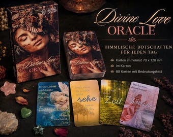 Dee’s Divine Love Oracle - 80 Luminous Oracle Cards - Card Game - Angel Cards - Intuitive Fortune Telling Cards - Easy to Interpret