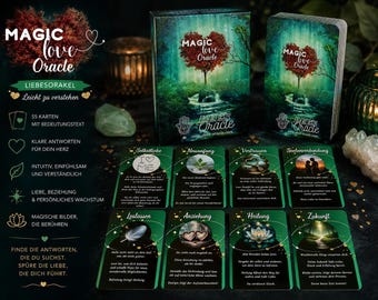 Oracle de l'Amour Magique de Dee / Oracle Allemand / Jeu de Divination / Cartes Oracle / Oracle de l'Amour / Oracle Intuitif / Nouveau