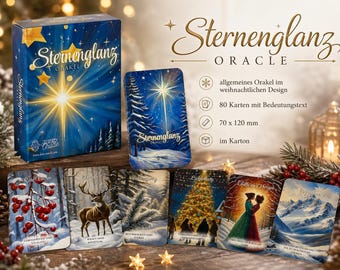 Dee's Starry Glow Oracle - General Oracle - Christmas - Stars - Intuitive Fortune Telling Cards - Oracle Cards - Easy to Interpret