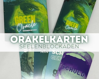 Dee's GREEN Oracle - Soul Blockage Oracle - Card Game - Angel Cards - - intuitive fortune-telling cards - Oracle cards - easy to interpret