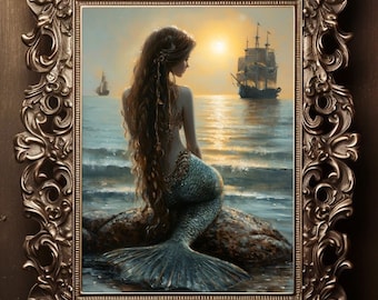 Mermaid Siren Metal Art - Etsy