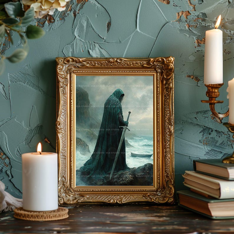 Manannan Mac Lir Celtic God of the Sea Irish Mythology Deity With Sword ...