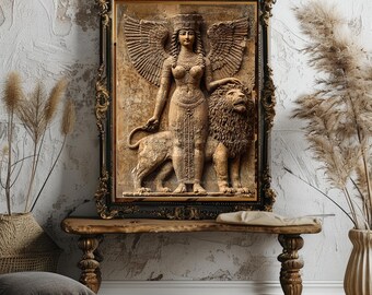 Relieve de Ishtar, diosa mesopotámica del amor y la guerra
