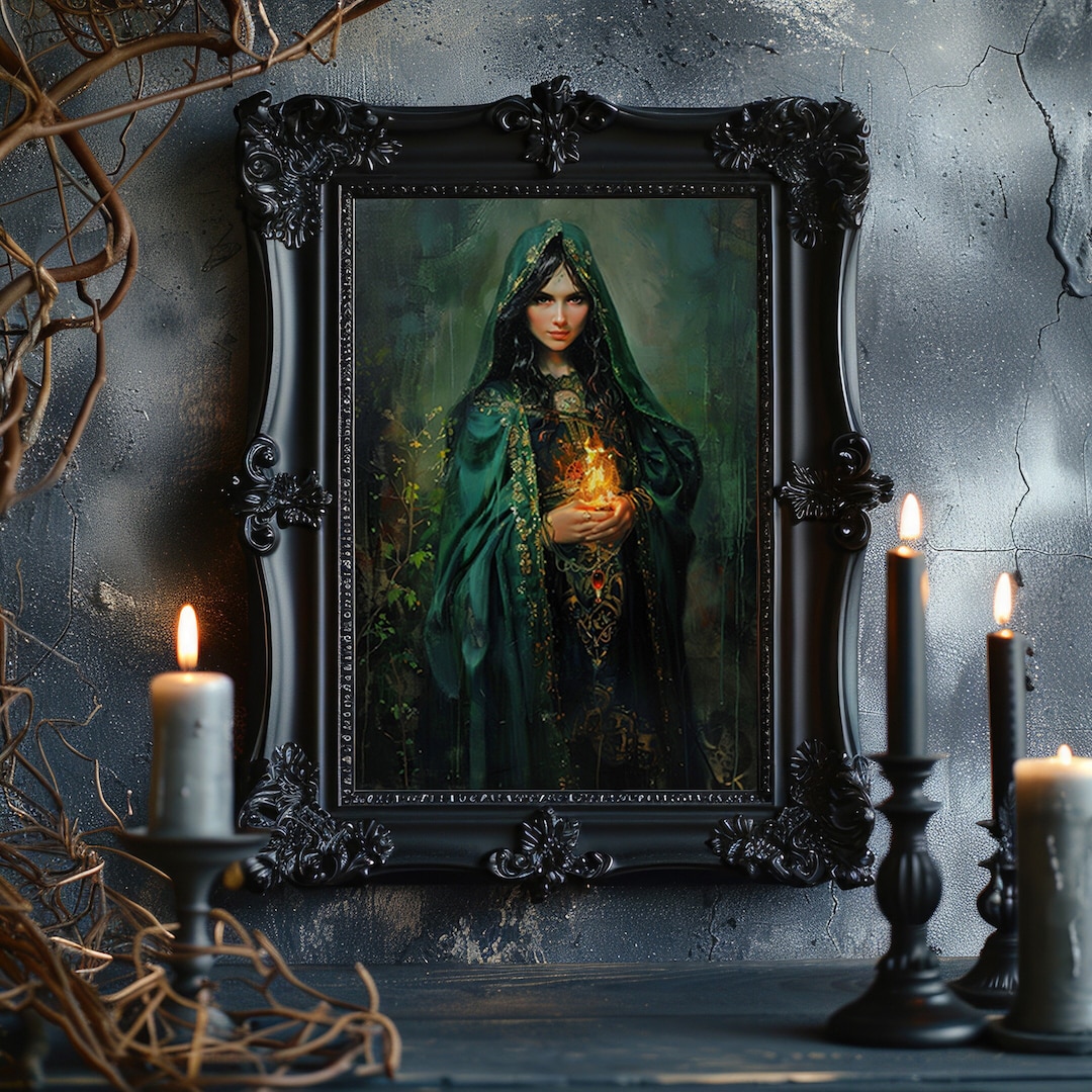 Brigid Celtic Goddess Of Healing Poetry Wisdom Deity Fine Art Giclee