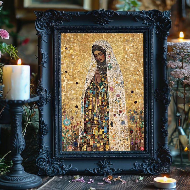Black Madonna Wall Art Print, Virgin Mary, Catholic Gifts for Women ...