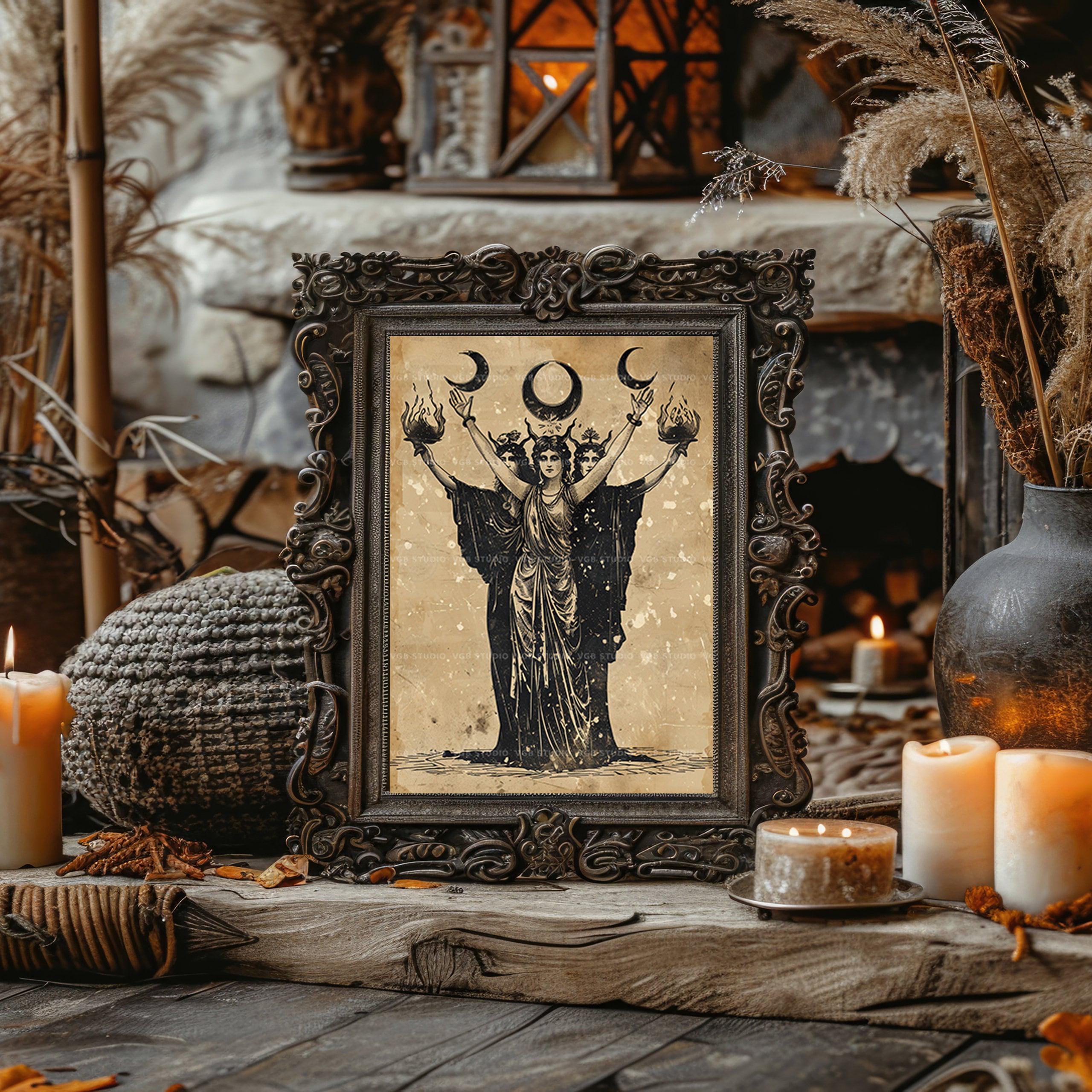 Style art nouveau gothique sorcière vert tonique | Image Premium