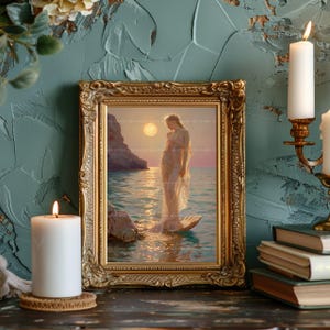 Aphrodite Greek Goddess of Love and Beauty, Birth of Venus Myth Fine ...