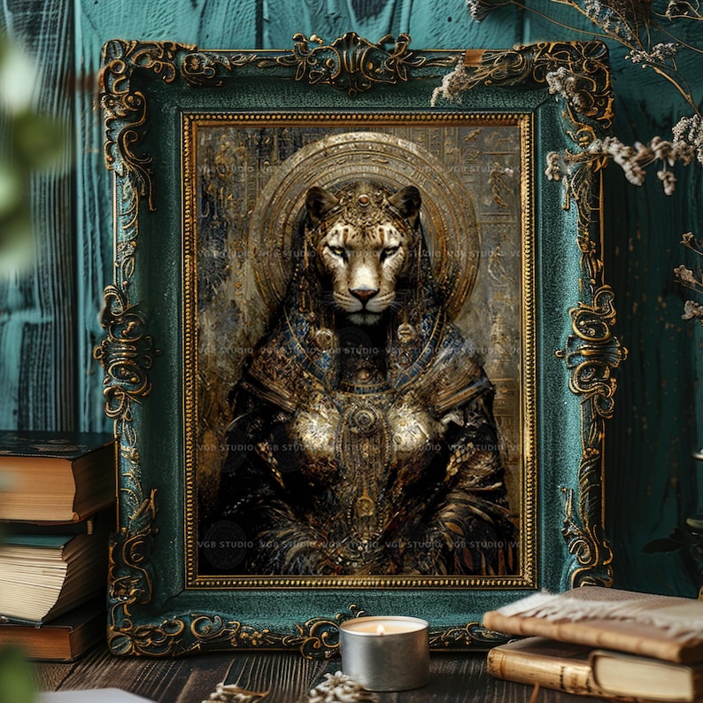 Sekhmet Egyptian Lioness Goddess Art Print Ancient Egypt Mythology ...
