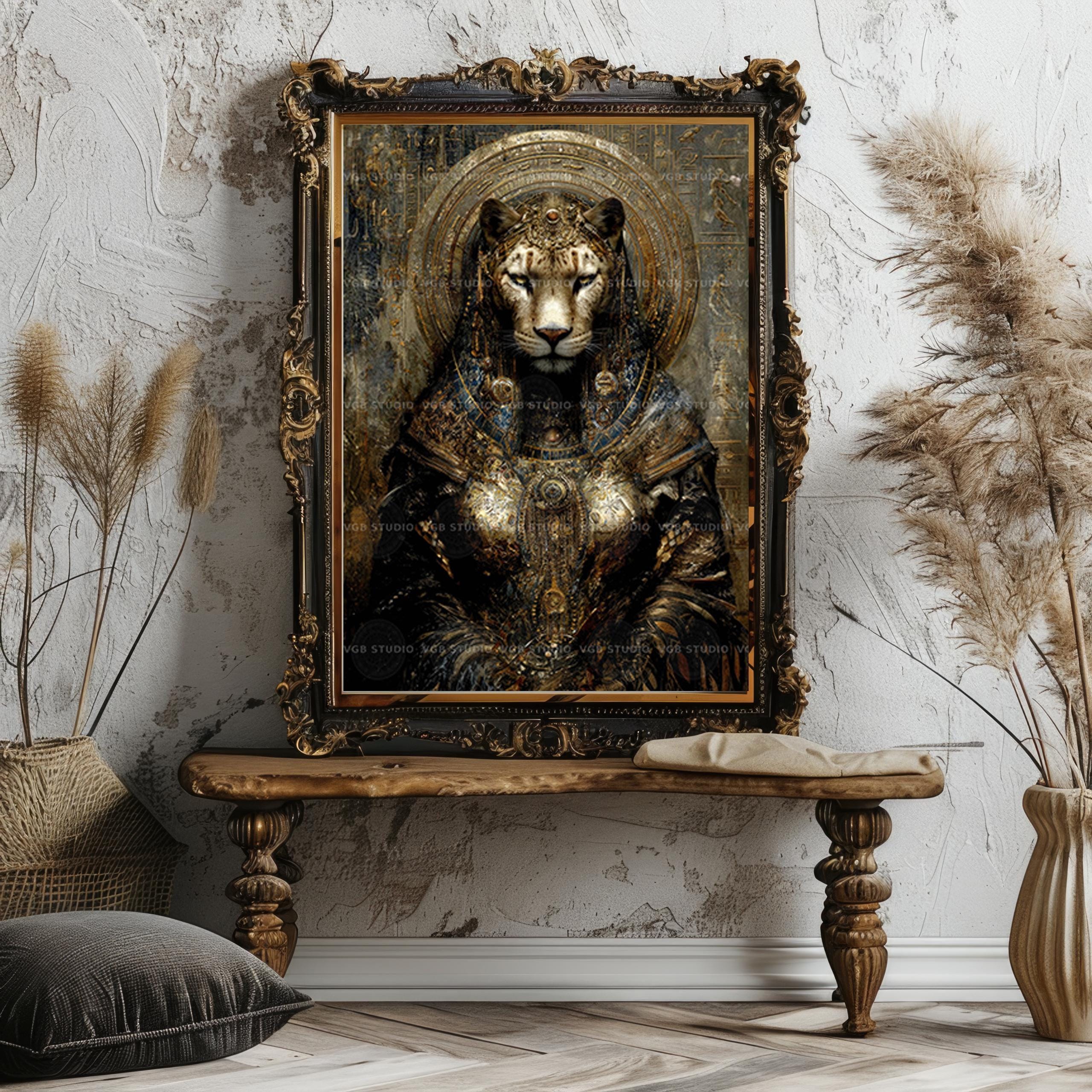 Sekhmet Egyptian Lioness Goddess Art Print Ancient Egypt Mythology ...