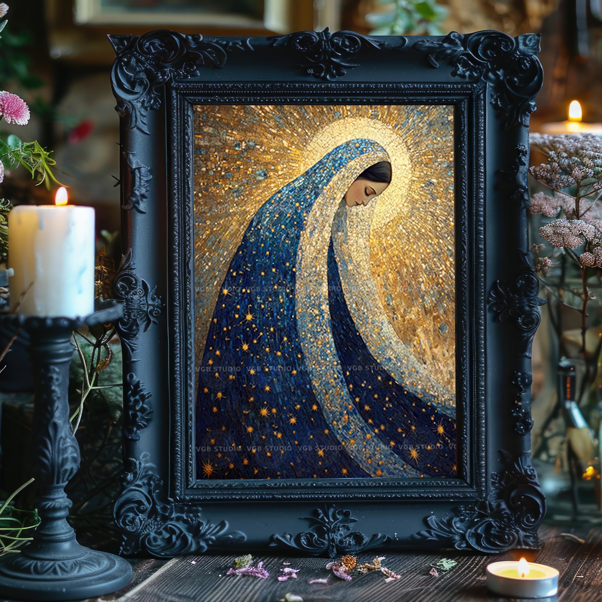 Our Lady of Guadalupe Virgin Mary Catholic Marian Devotional Wall Art ...