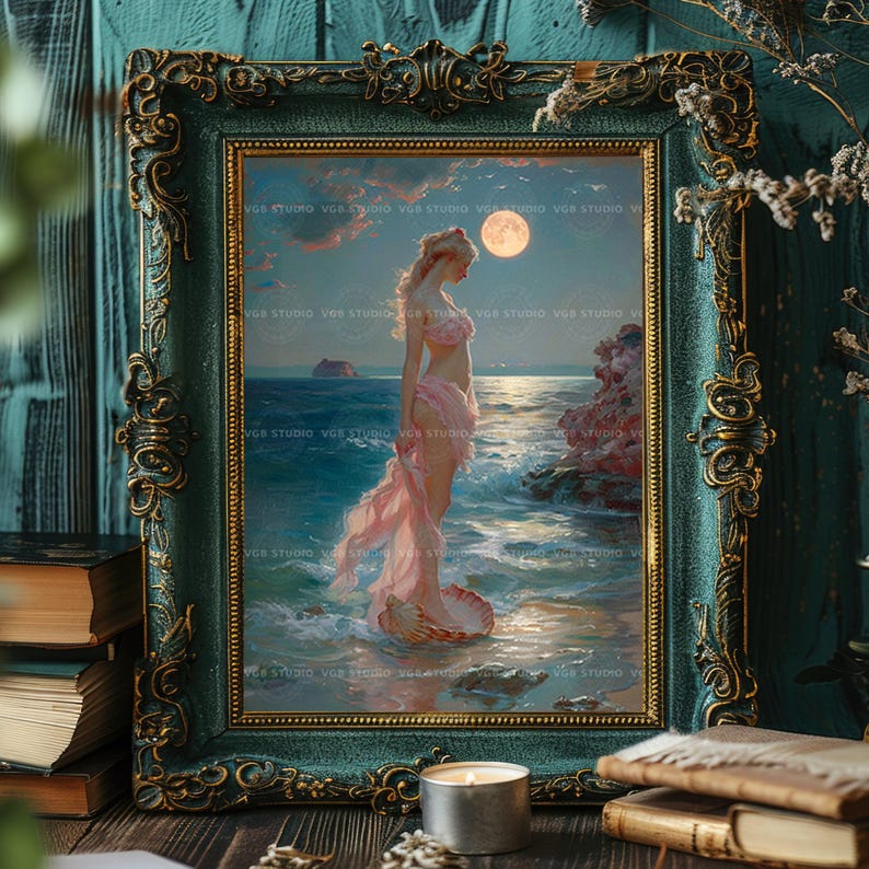 Aphrodite Greek Goddess of Beauty and Love, Birth of Venus Myth Fine ...