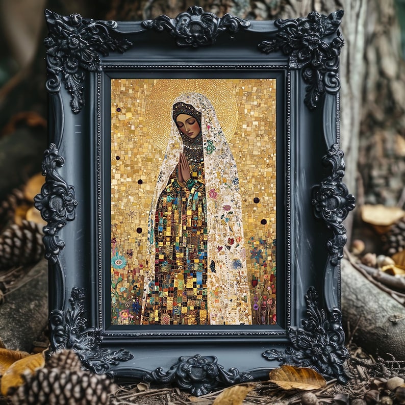 Black Madonna Wall Art Print, Virgin Mary, Catholic Gifts for Women ...