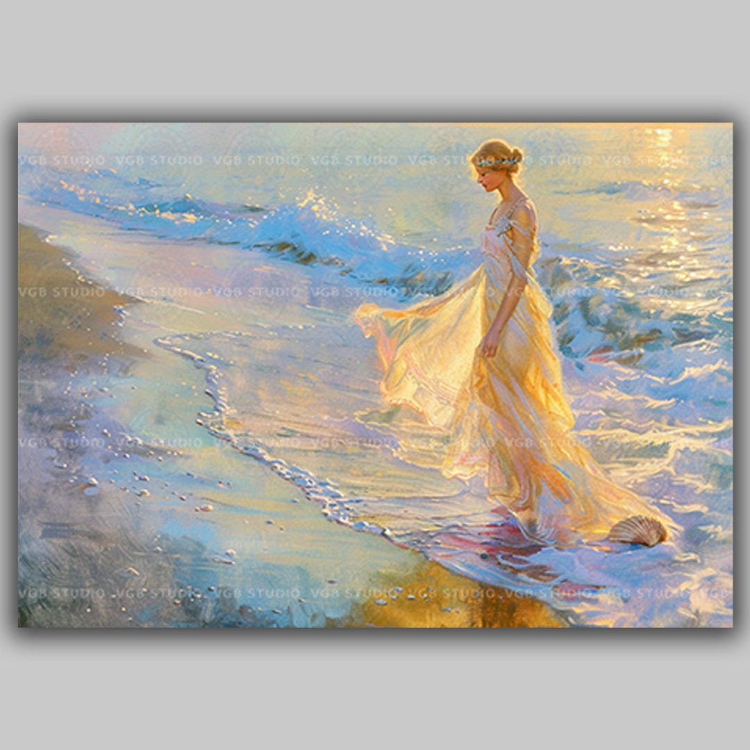 Afrodita, diosa del amor y la belleza, impresión artística de la