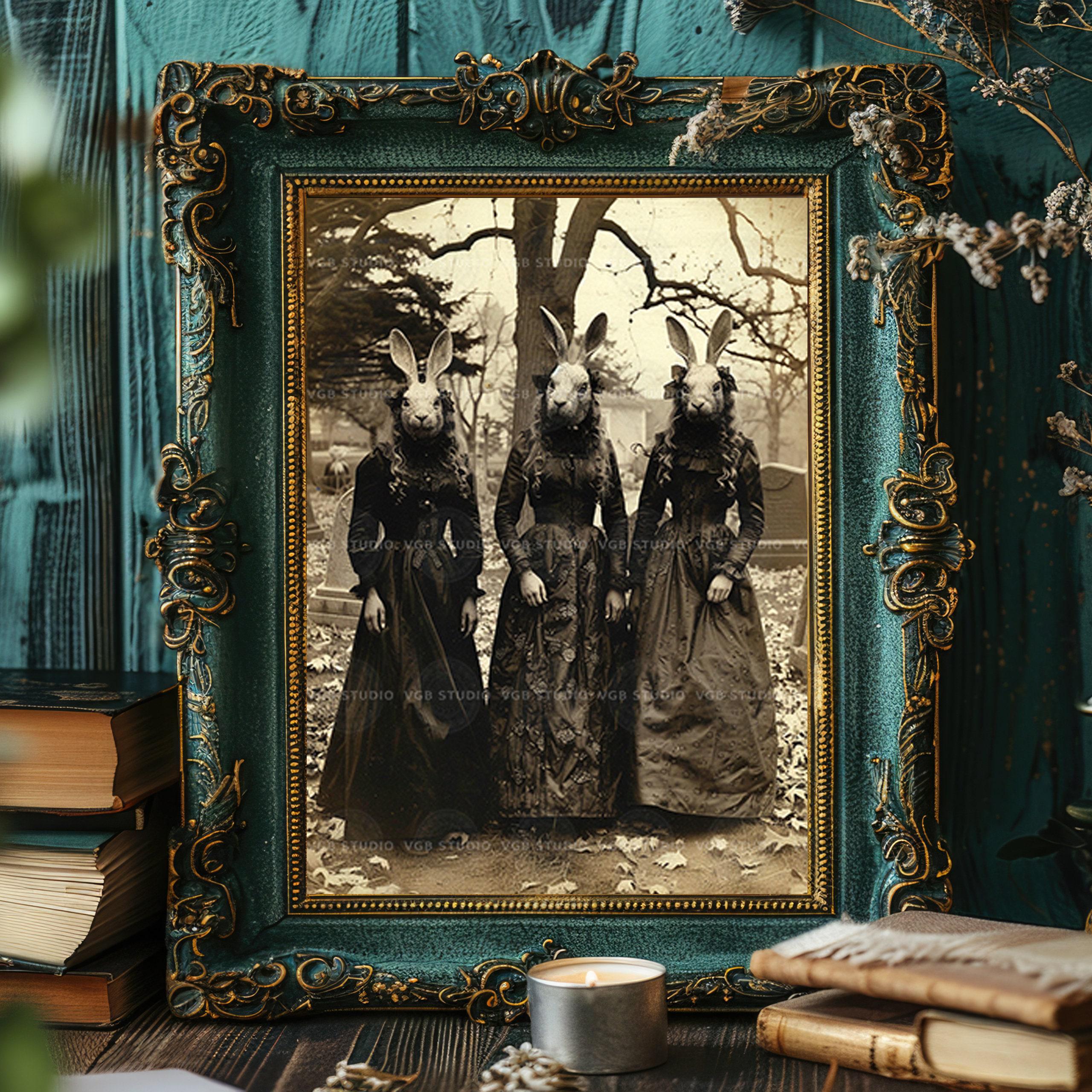Rabbit Cult Abandoned Village, Witch Cove, Occult Poster