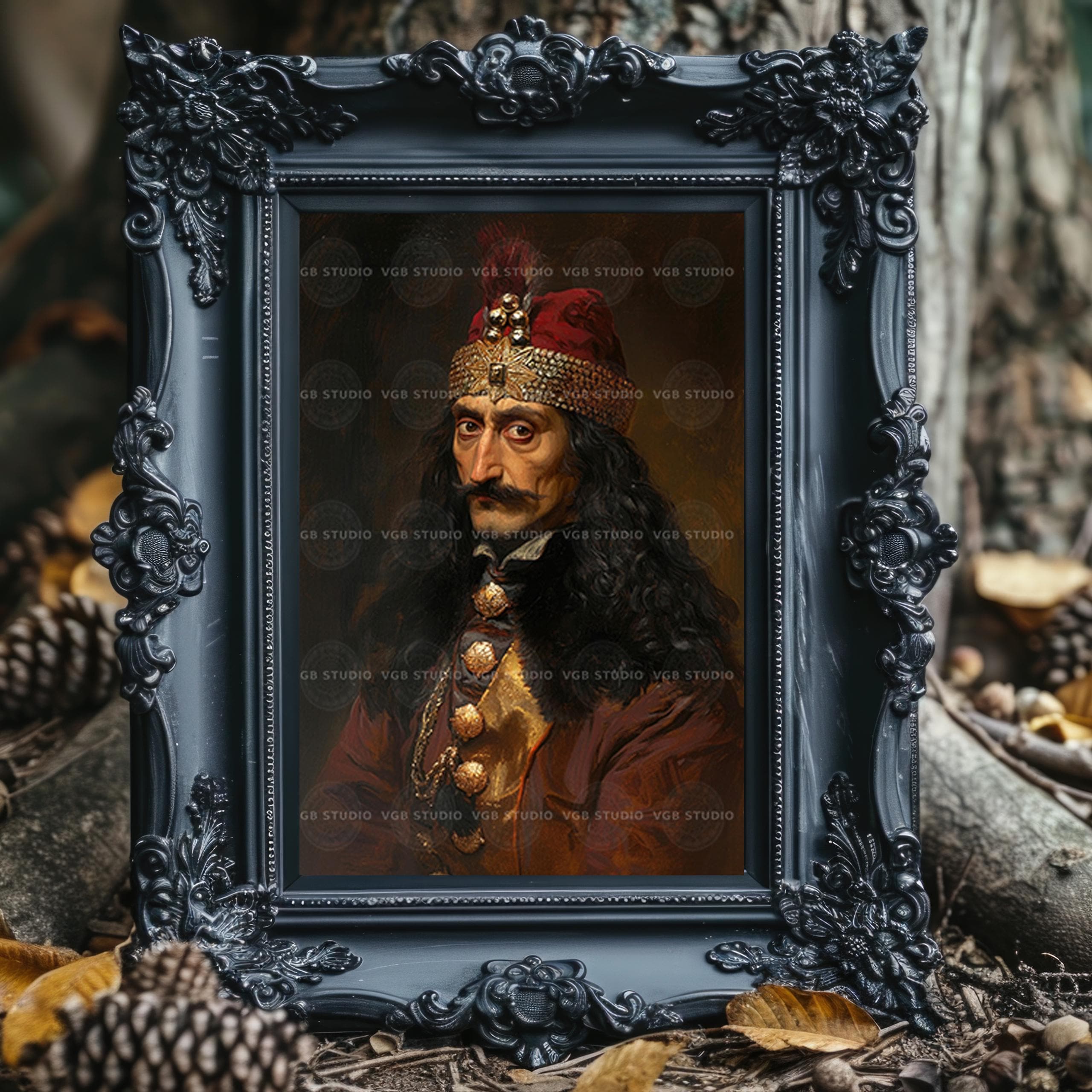 Vlad Tepes Wall Art Print, Historical Portrait, Old Master