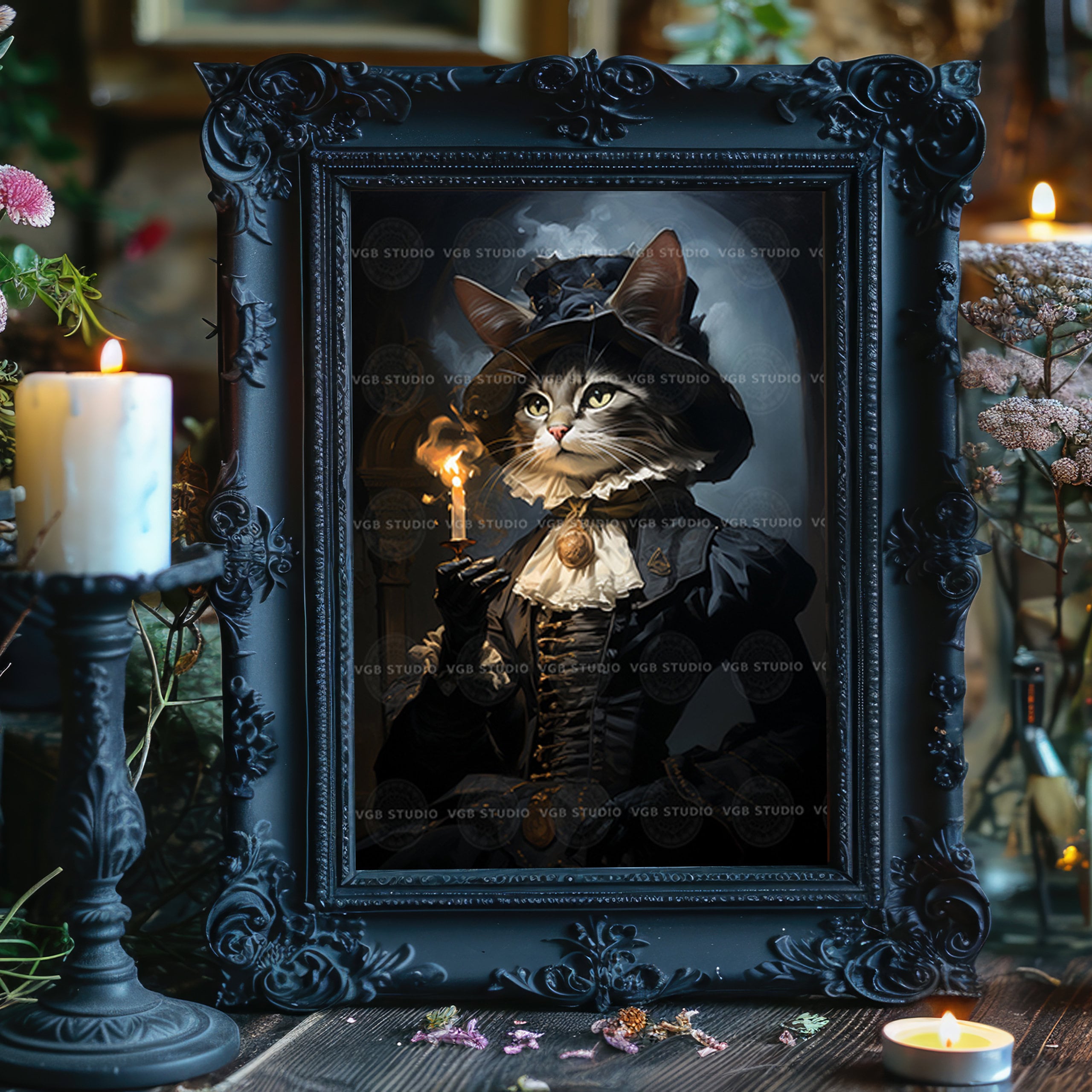 額縁 vintage cat poster Flame il_fullxfull.6245186857_bgft.jpg