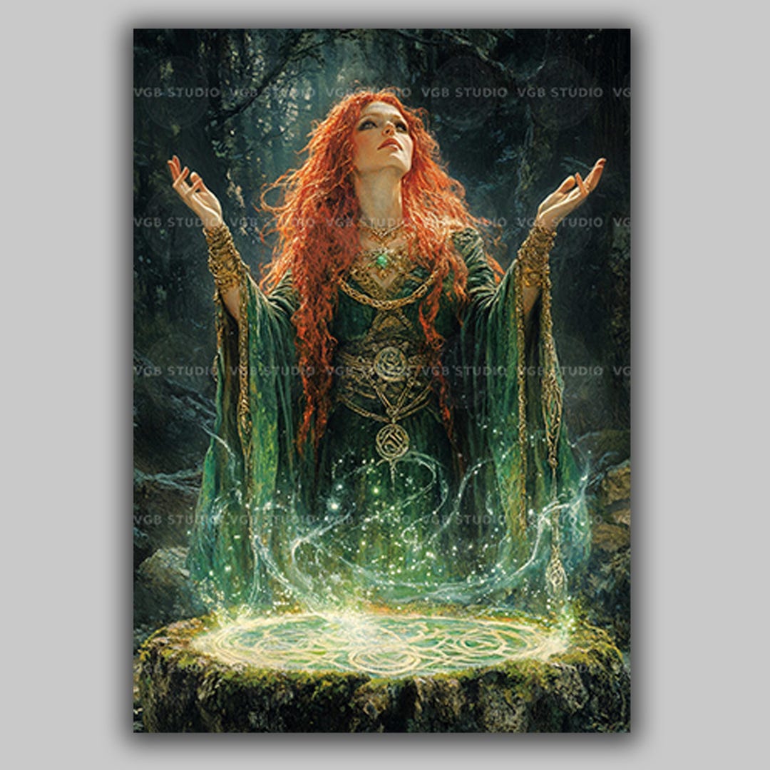 Tlachtga Celtic Goddess Print, Divine Samhain Samhain Deity Decor ...