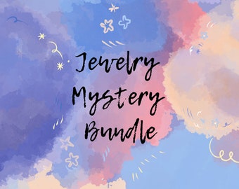 Jewelry mystery bundle, unique jewelry, themed jewelry, kidcore, fairycore, hippie/spirituality, beach/tropical, flower/butterfly, handmade.