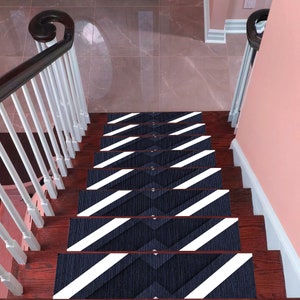 Stair Carpet,Stair Tread Rug,Non-Slip Stair Rug,StairRunners,For Home Design,Home Decor,For Aesthetic Look Rugs,Ruggable Rugs