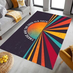 These Are The Good Old Days,Personalized Rug,Custom  Rug,Gift for Him,Custom Area Rug,Gift,The Good Old Days Rug,Washable Rug,Non-Slip Rug