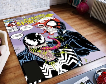 Tappeto di Spider-Man, Tappeto di Venom, 347 Maggio, Copertina della rivista, Leggendario, Tappeto fantastico, Fumetto, Tappeto per la camera dei bambini, Tappeto per la zona giorno, Tappeto per l'arredamento della casa, Tappeto antiscivolo