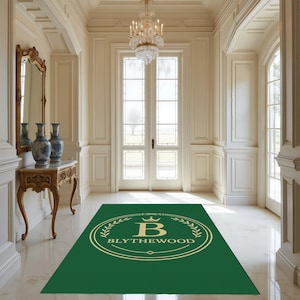 Family Name, Entry Rug, Personalized Entryway Rug, Entrance Rug for Inside House, Indoor Welcome, Mat, Low Pile Non Slip, Machine Washable