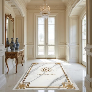 Family Name, Entry Rug, Personalized Entryway Rug, Entrance Rug for Inside House, Indoor Welcome, Mat, Low Pile Non Slip, Machine Washable