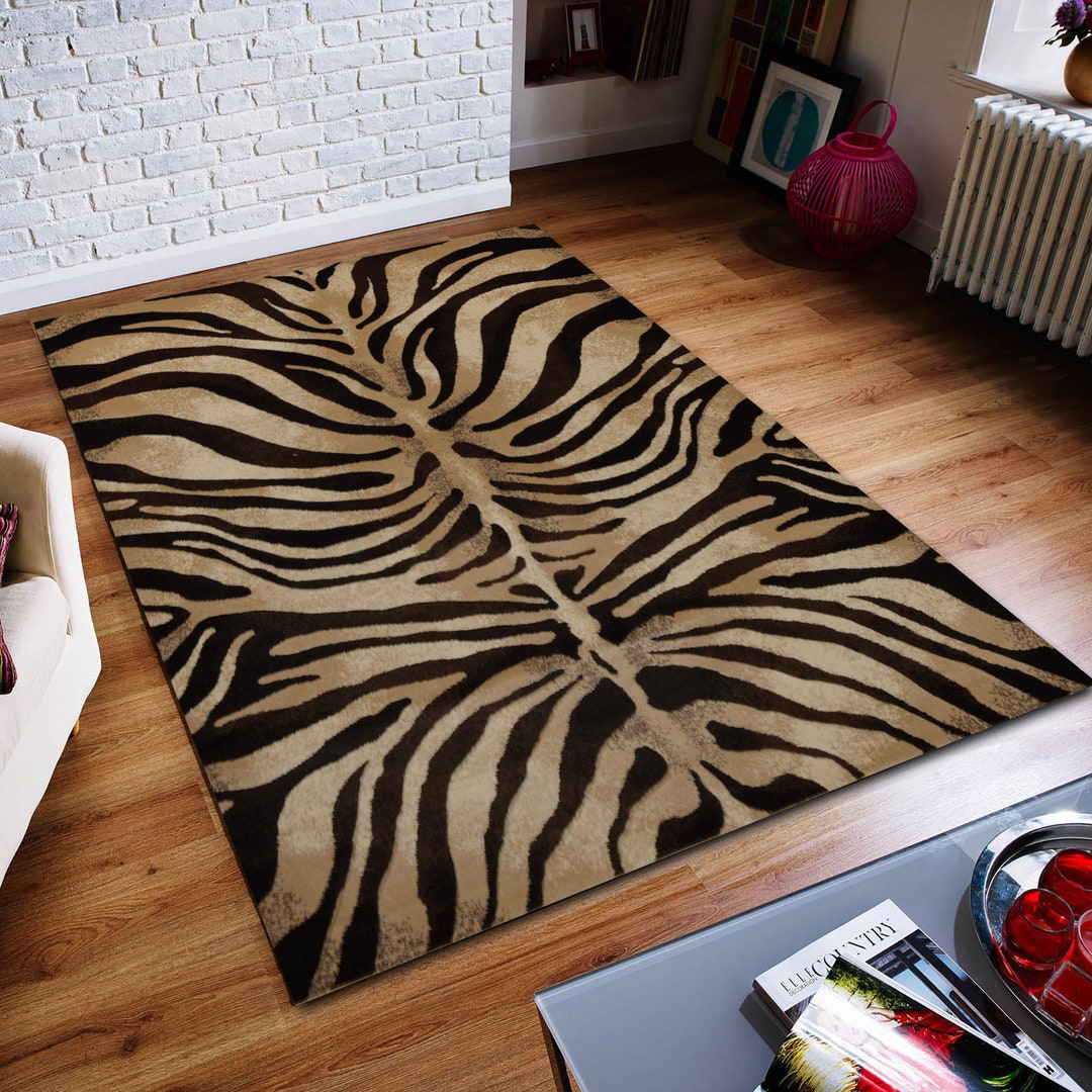 Camouflage Pattern Rug, Zebra Pattern, Abstract Rug, Custom Rug, Home ...