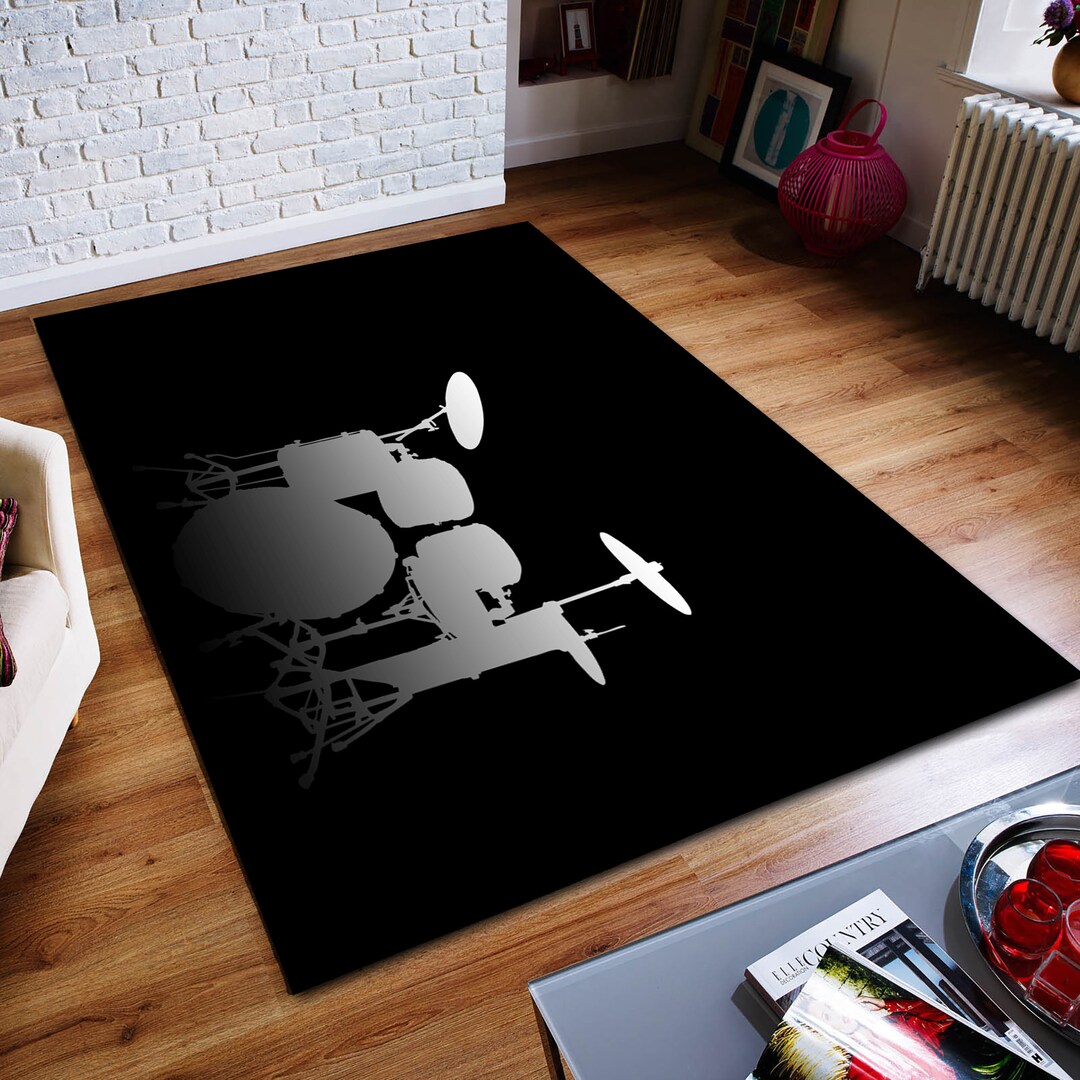 Hard Rug Rocks Hard Rock Rug, Batery Rug, Music Rug, Abstract Rug, Custom Rug, Home ...
